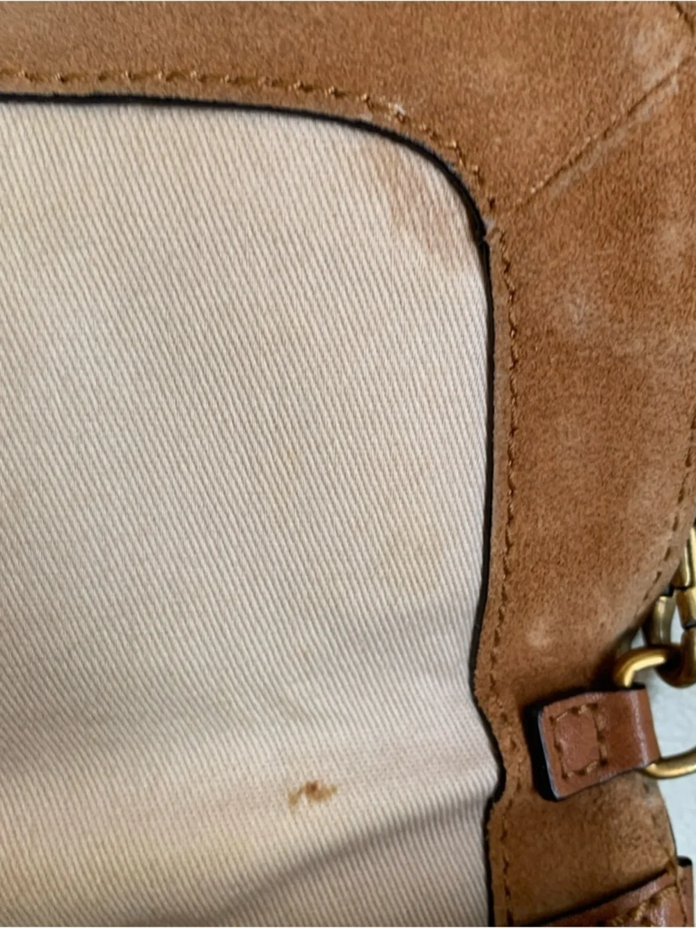 frye crossbody purse handbag leather Tan Mini - Picture 7 of 11